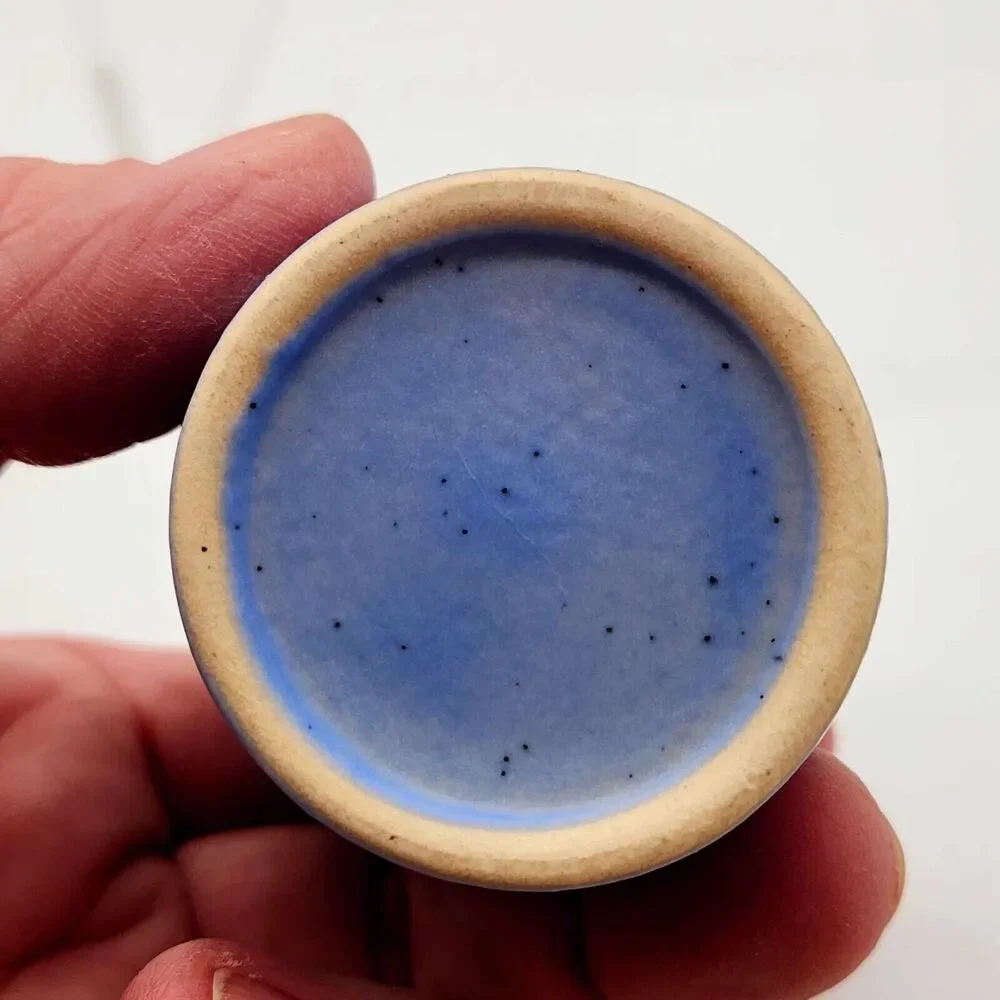 San Francisco Blue Ombre Ceramic Stoneware Shot Glass Collectible Souvenir